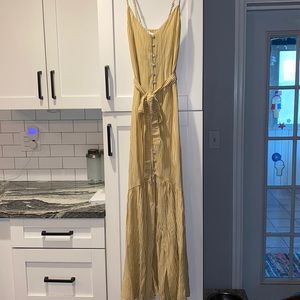 Yellow striped dress